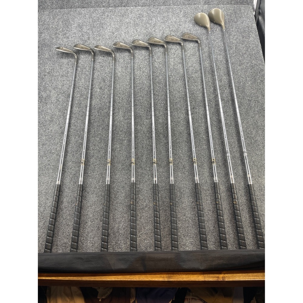 Spalding Cannon II Golf Club Set 10pc RT Hand Steel Medium Flex 3-PW Driver 3W